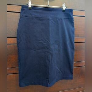 Soho Navy Stretch Pencil Skirt